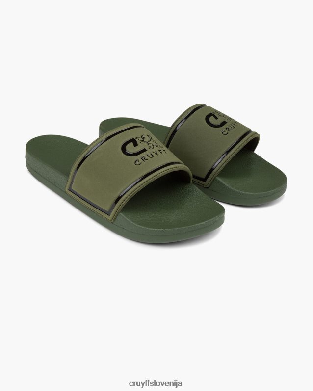 diapozitivi agua copa Cruyff 8BPFJV814 moški vojaško zelena