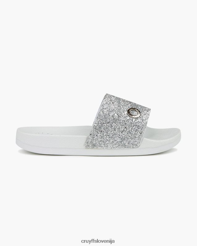 diapozitivi agua copa bleščice Cruyff 8BPFJV1065 ženske srebro