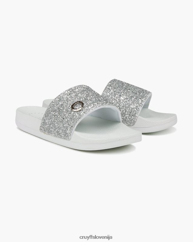 diapozitivi agua copa bleščice Cruyff 8BPFJV1065 ženske srebro