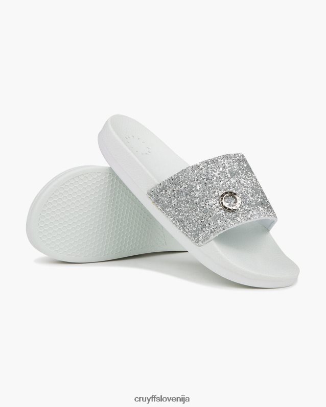 diapozitivi agua copa bleščice Cruyff 8BPFJV1065 ženske srebro