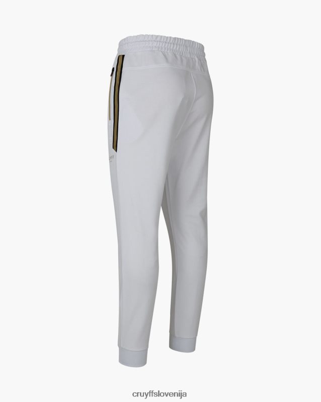 hlače gregory trenirke Cruyff 8BPFJV23 moški bela/zlata