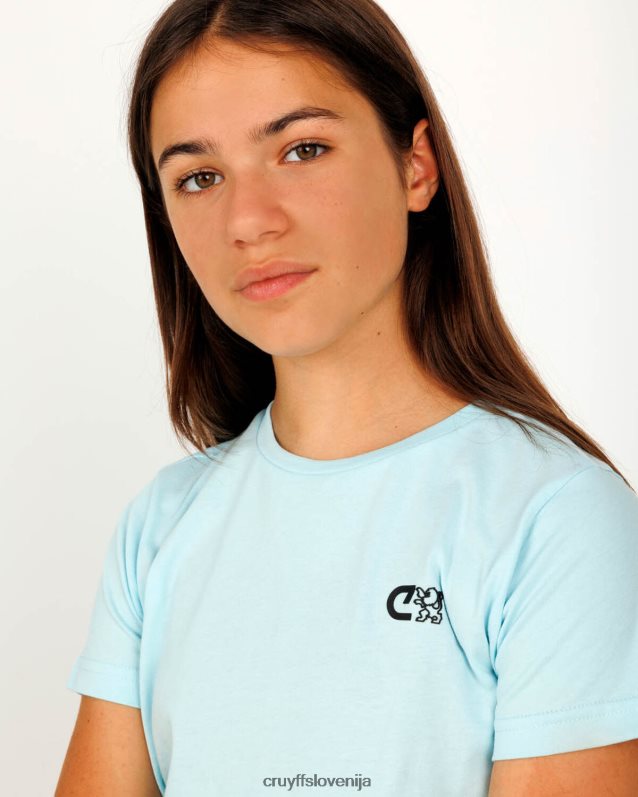 majica s kratkimi rokavi roan tee Cruyff 8BPFJV1138 mlajši turkizna
