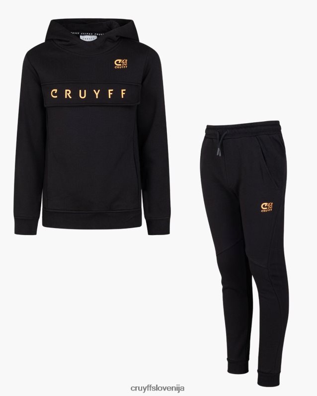 obleke obleka ranka Cruyff 8BPFJV1155 mlajši črno/rumena