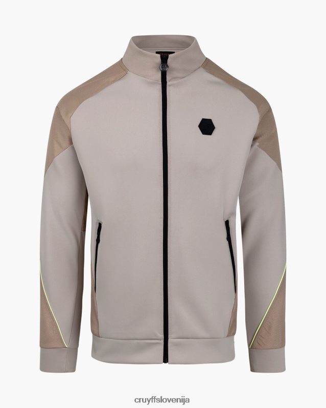 jakna vrh proge saul Cruyff 8BPFJV731 moški pesek/rumena