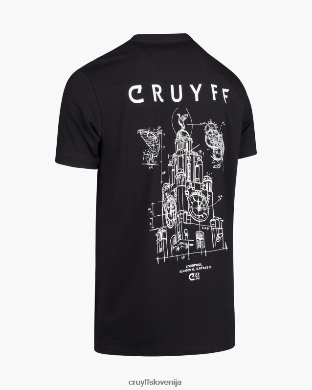 majica s kratkimi rokavi city ​​pack tee liv Cruyff 8BPFJV735 moški Črna