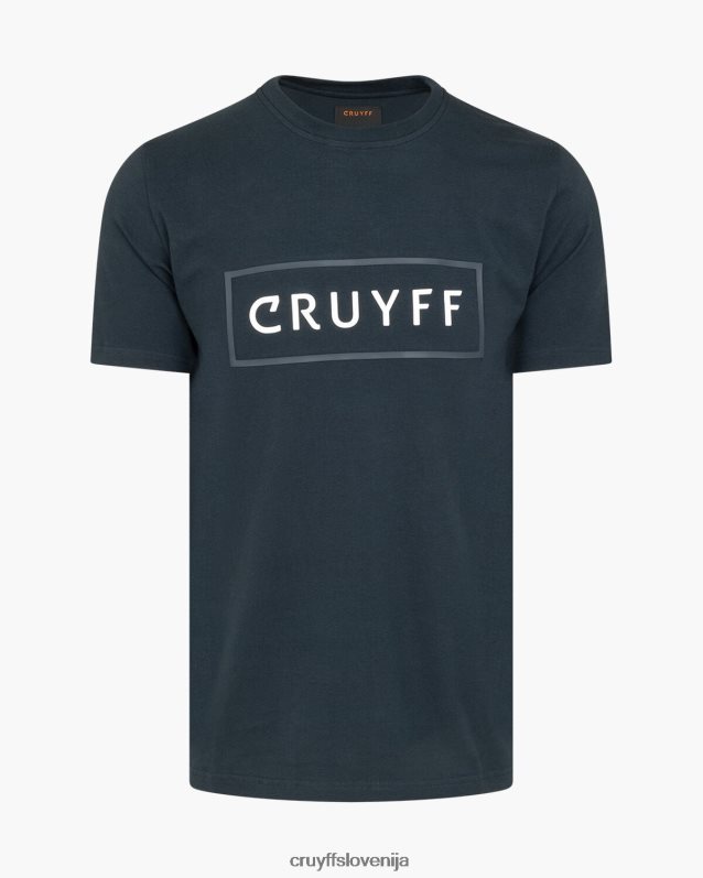 majica s kratkimi rokavi kai tee Cruyff 8BPFJV203 moški modre noči