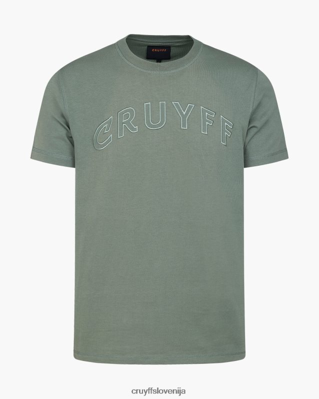 majica s kratkimi rokavi milo tee Cruyff 8BPFJV61 moški gozdno zelena