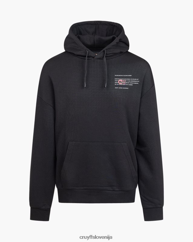 jopa s kapuco angeles pulover s kapuco Cruyff 8BPFJV558 moški Črna