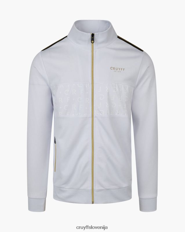 jakna gregory track top Cruyff 8BPFJV34 moški bela/zlata