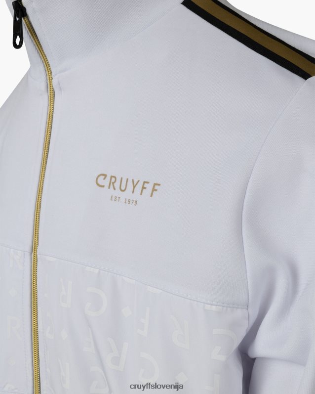 jakna gregory track top Cruyff 8BPFJV34 moški bela/zlata