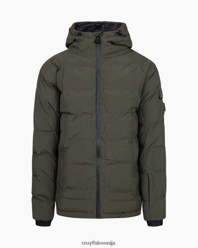 jakna kilian podložena jakna Cruyff 8BPFJV765 moški zelena