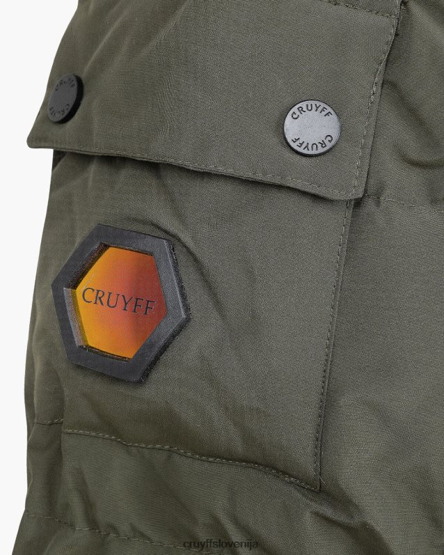 jakna kilian podložena jakna Cruyff 8BPFJV765 moški zelena