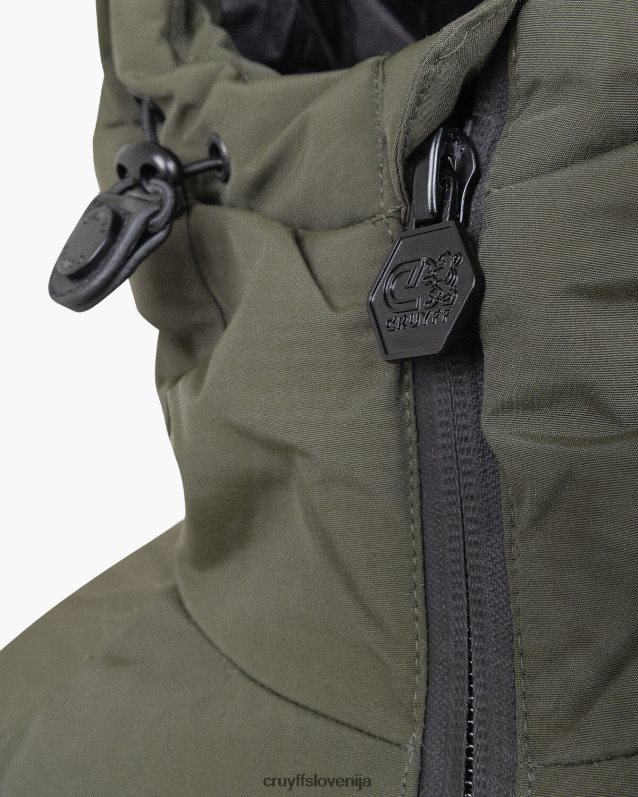 jakna kilian podložena jakna Cruyff 8BPFJV765 moški zelena