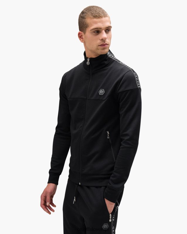 jakna valentini zgornji del trenirke Cruyff 8BPFJV913 moški Črna