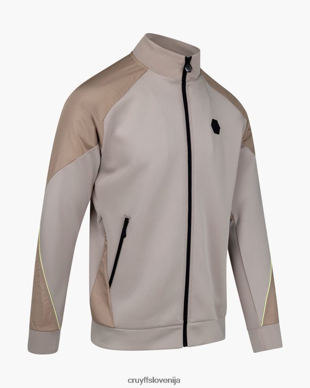 jakna vrh proge saul Cruyff 8BPFJV731 moški pesek/rumena