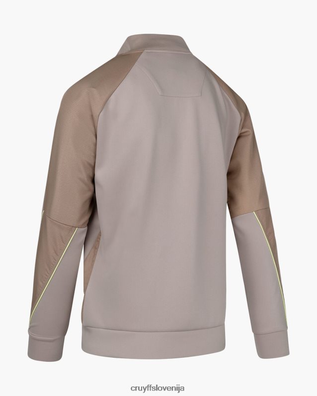 jakna vrh proge saul Cruyff 8BPFJV731 moški pesek/rumena