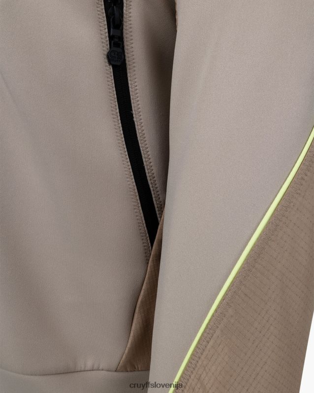 jakna vrh proge saul Cruyff 8BPFJV731 moški pesek/rumena