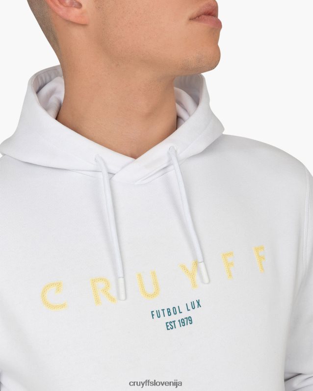 jopa s kapuco aitor pulover s kapuco Cruyff 8BPFJV823 moški bela