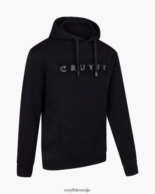 jopa s kapuco amo pulover s kapuco Cruyff 8BPFJV587 moški Črna