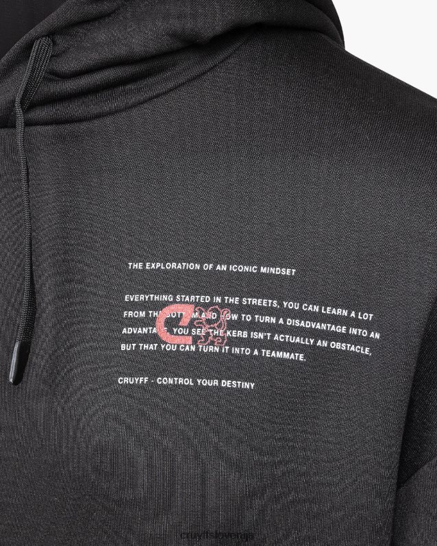 jopa s kapuco angeles pulover s kapuco Cruyff 8BPFJV558 moški Črna