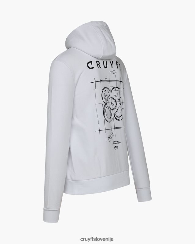 jopa s kapuco city ​​pack pulover s kapuco bcn Cruyff 8BPFJV440 moški bela