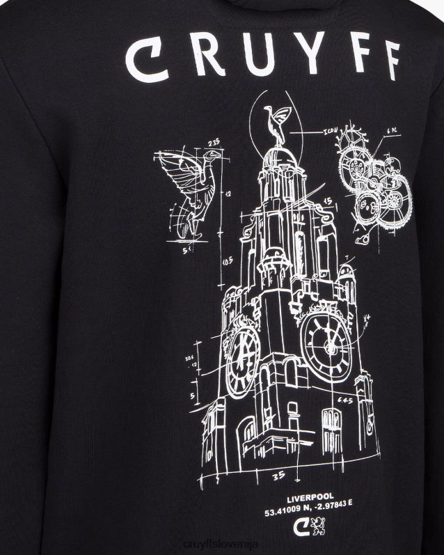 jopa s kapuco city ​​pack pulover s kapuco liv Cruyff 8BPFJV692 moški Črna