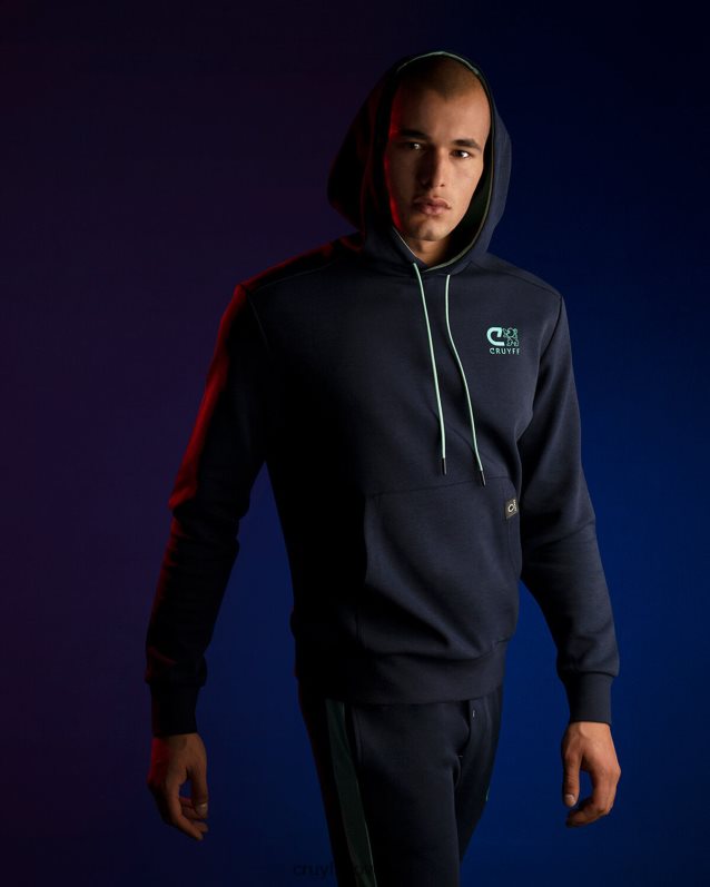 jopa s kapuco joaquim pulover s kapuco - 70 bombaž/30 poliester Cruyff 8BPFJV917 moški mornarica