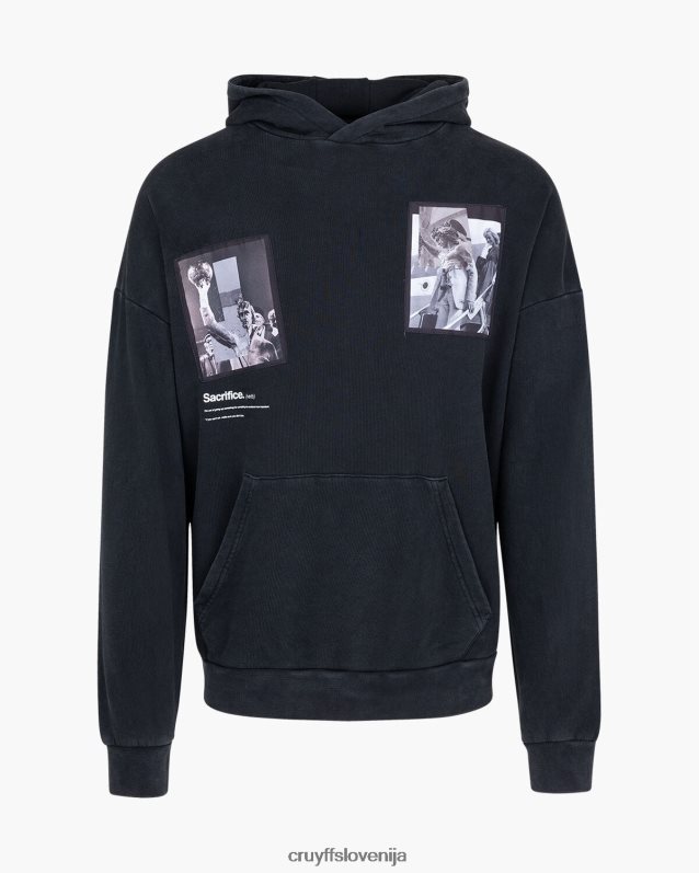 jopa s kapuco kapuca Victoria Cruyff 8BPFJV775 moški Črna