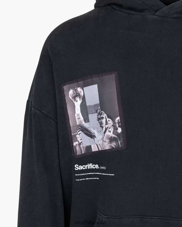 jopa s kapuco kapuca Victoria Cruyff 8BPFJV775 moški Črna