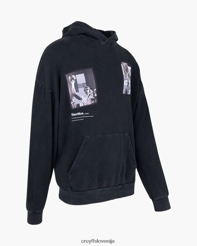 jopa s kapuco kapuca Victoria Cruyff 8BPFJV775 moški Črna