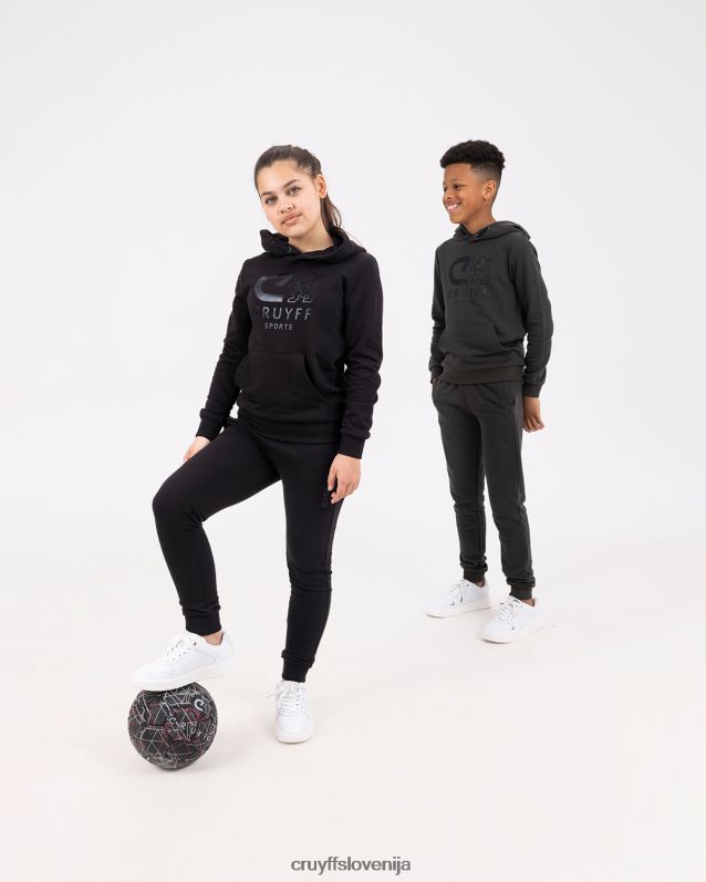 jopa s kapuco naredi pulover s kapuco Cruyff 8BPFJV1114 mlajši Črna