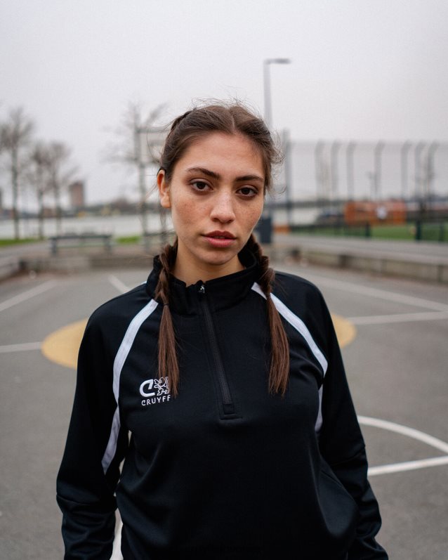 jopa s kapuco tech turn polovična zadrga Cruyff 8BPFJV661 moški črnobela