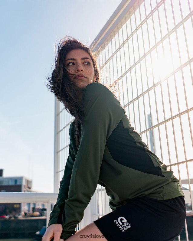 jopa s kapuco tech turn polovična zadrga Cruyff 8BPFJV662 moški zelena/črna