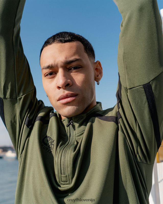 jopa s kapuco tech turn polovična zadrga Cruyff 8BPFJV662 moški zelena/črna