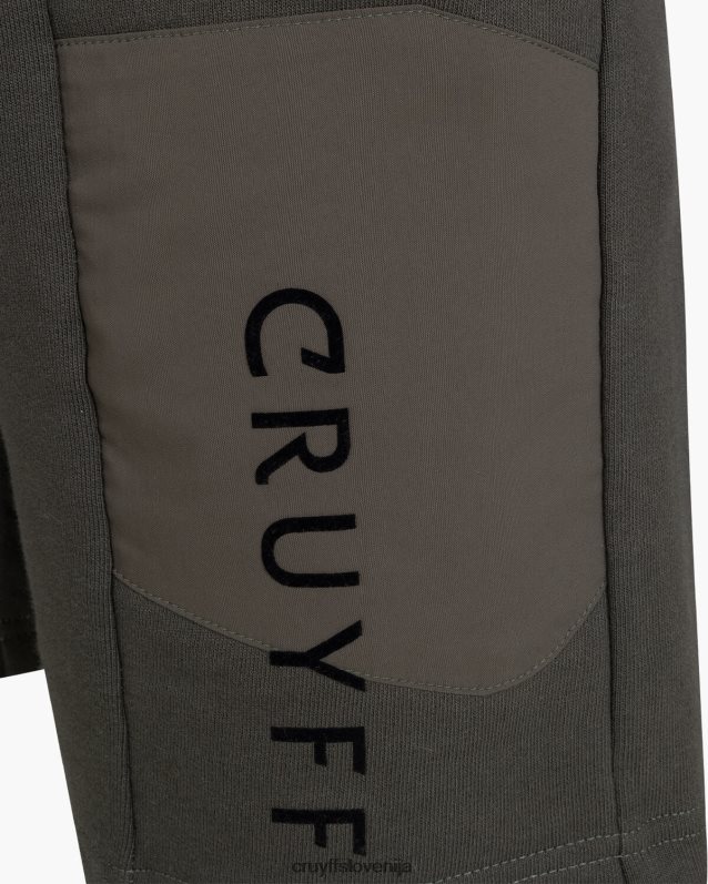 kratke hlače quinn kratka Cruyff 8BPFJV142 moški vojaško zelena