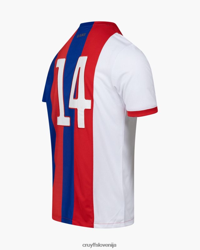 majica s kratkimi rokavi 75 el flaco srajca Cruyff X Blood In Blood Out 8BPFJV616 moški bela/rdeča