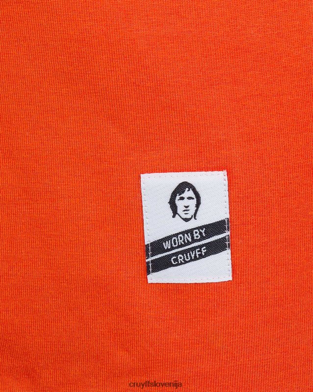 majica s kratkimi rokavi Nizozemska 1973 Cruyff 8BPFJV880 moški oranžna