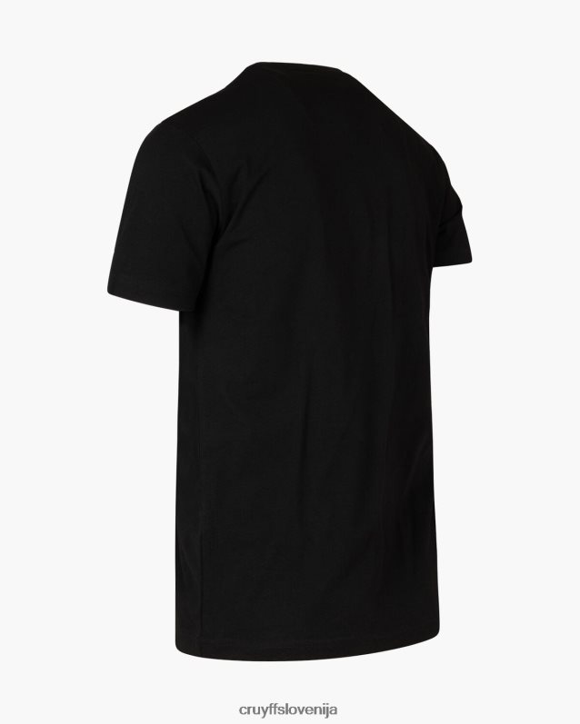 majica s kratkimi rokavi aiden tee Cruyff 8BPFJV276 moški Črna