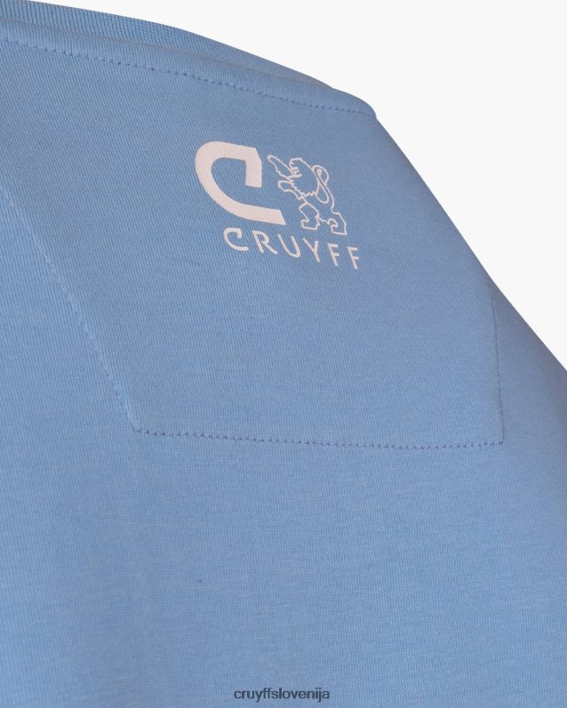 majica s kratkimi rokavi aimar tee Cruyff 8BPFJV885 moški modra