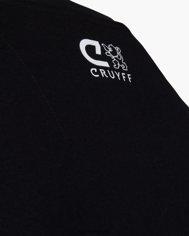 majica s kratkimi rokavi aimar tee Cruyff 8BPFJV886 moški Črna