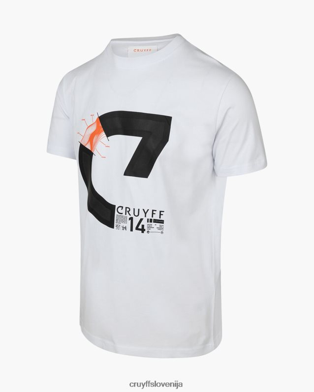 majica s kratkimi rokavi alan ss majica Cruyff 8BPFJV122 moški bela