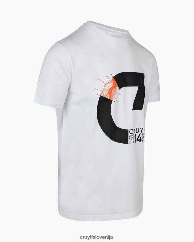 majica s kratkimi rokavi alan ss majica Cruyff 8BPFJV122 moški bela