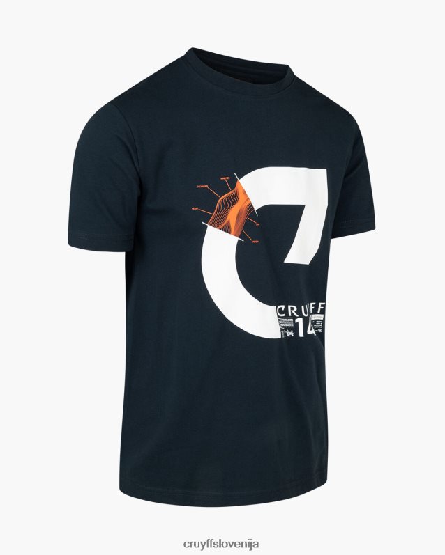 majica s kratkimi rokavi alan ss majica Cruyff 8BPFJV123 moški modre noči