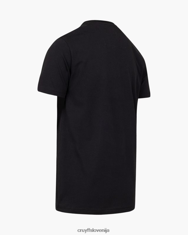 majica s kratkimi rokavi alan ss majica Cruyff 8BPFJV177 moški Črna