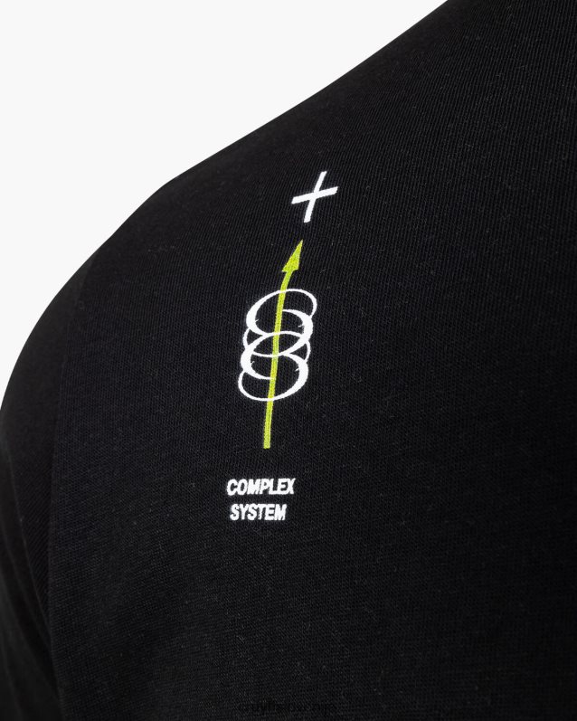 majica s kratkimi rokavi alex tee Cruyff 8BPFJV198 moški Črna