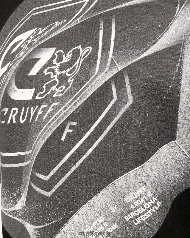 majica s kratkimi rokavi alex tee Cruyff 8BPFJV198 moški Črna