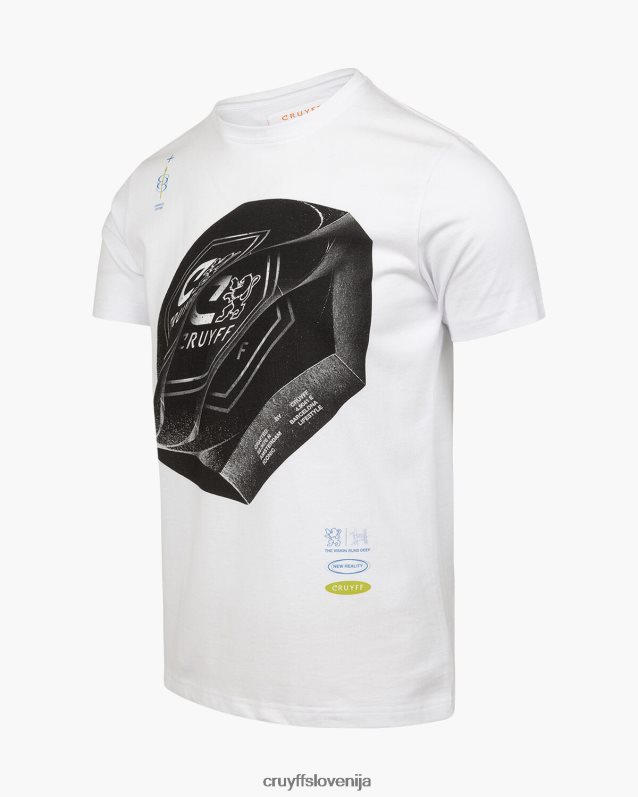 majica s kratkimi rokavi alex tee Cruyff 8BPFJV199 moški bela