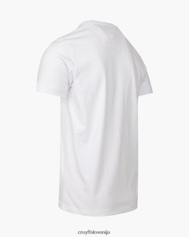majica s kratkimi rokavi alex tee Cruyff 8BPFJV199 moški bela