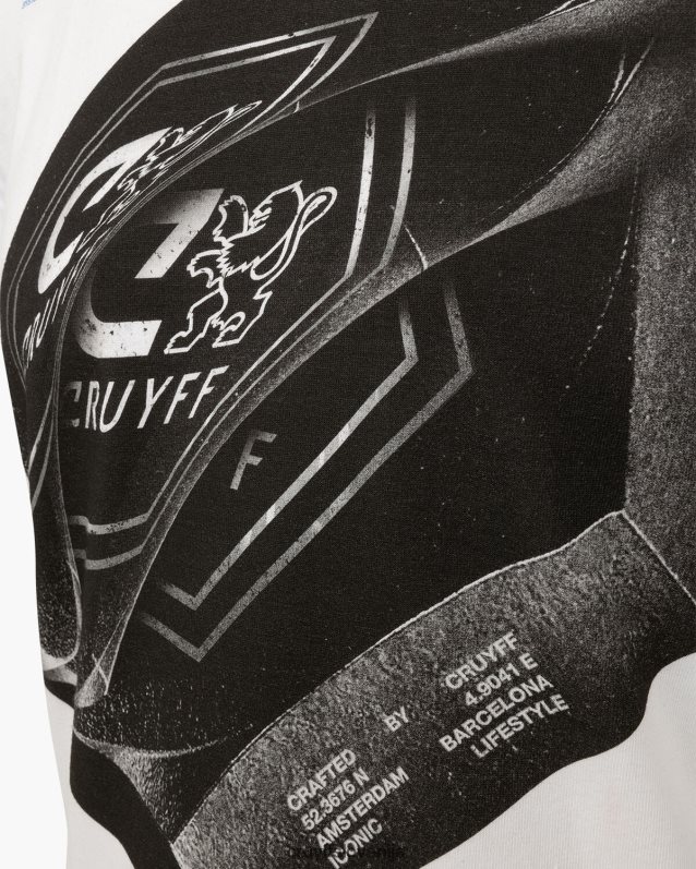 majica s kratkimi rokavi alex tee Cruyff 8BPFJV199 moški bela