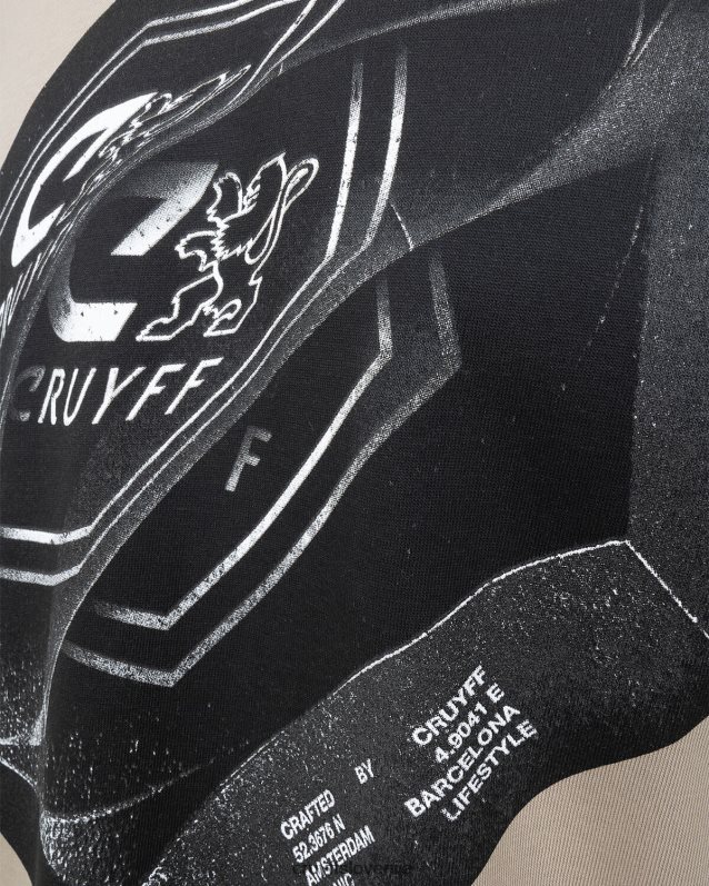 majica s kratkimi rokavi alex tee Cruyff 8BPFJV200 moški pesek